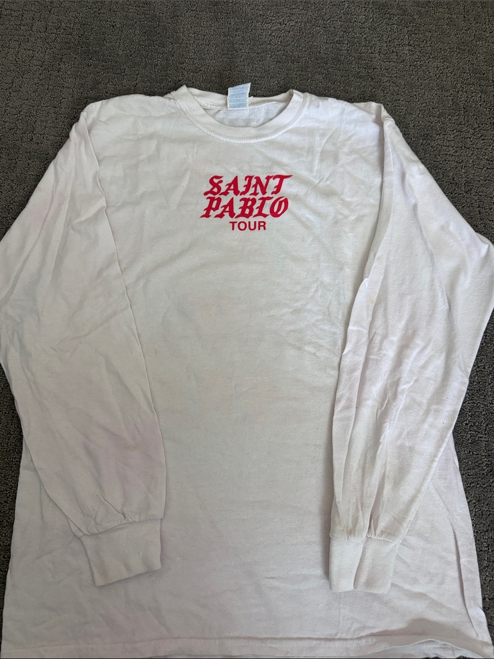Saint Pablo White Long Sleeve Merch